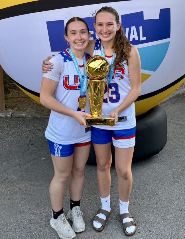 SMALL WORLD: North hoop sisters shine on international stage